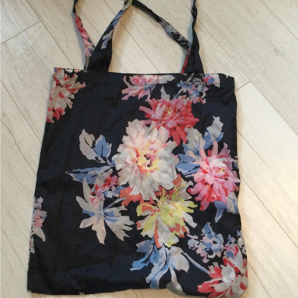 Joules Floral Foldable Shopping Bag